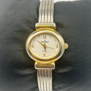 Peugeot Silver Gold Women’s Quartz Watch 25mm Working